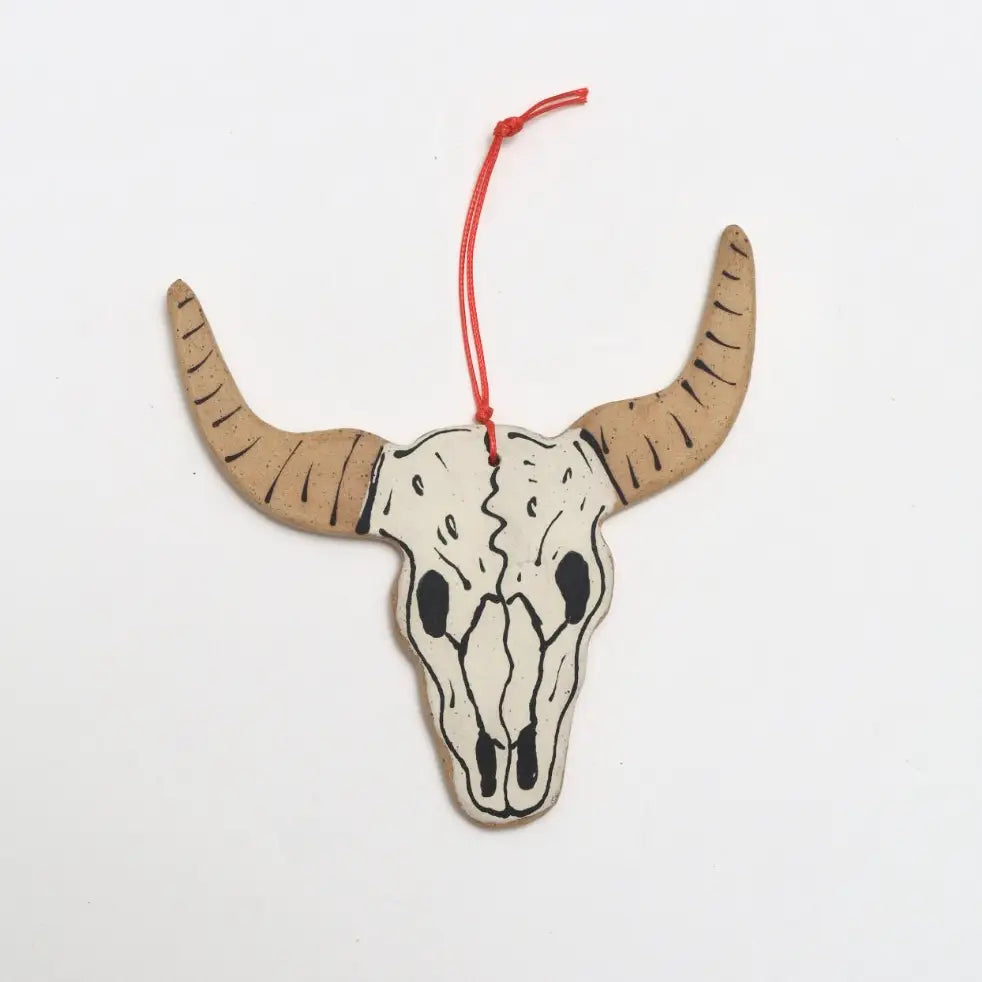 Ceramic Skull Ornament