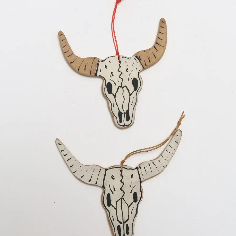 Ceramic Skull Ornament