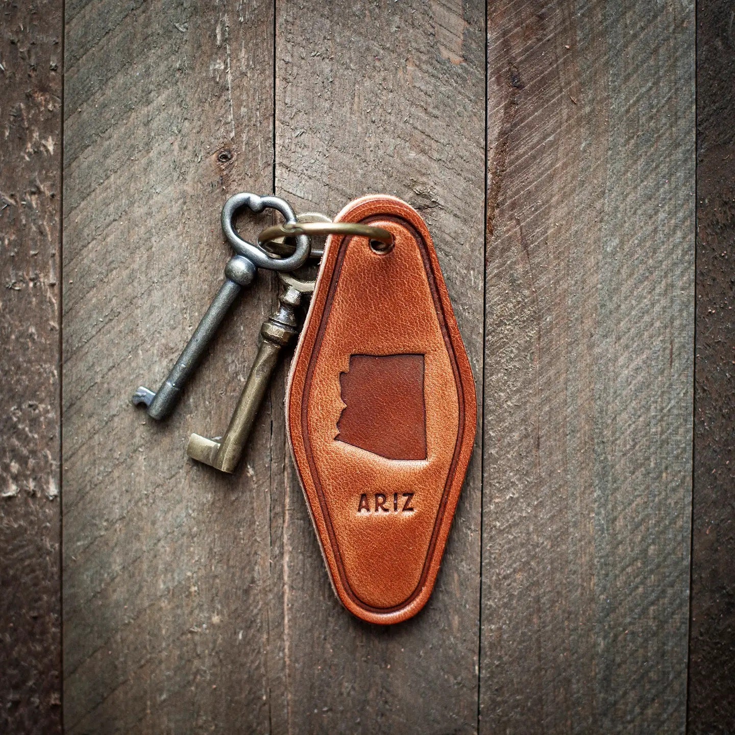 Arizona Motel Leather Keychain