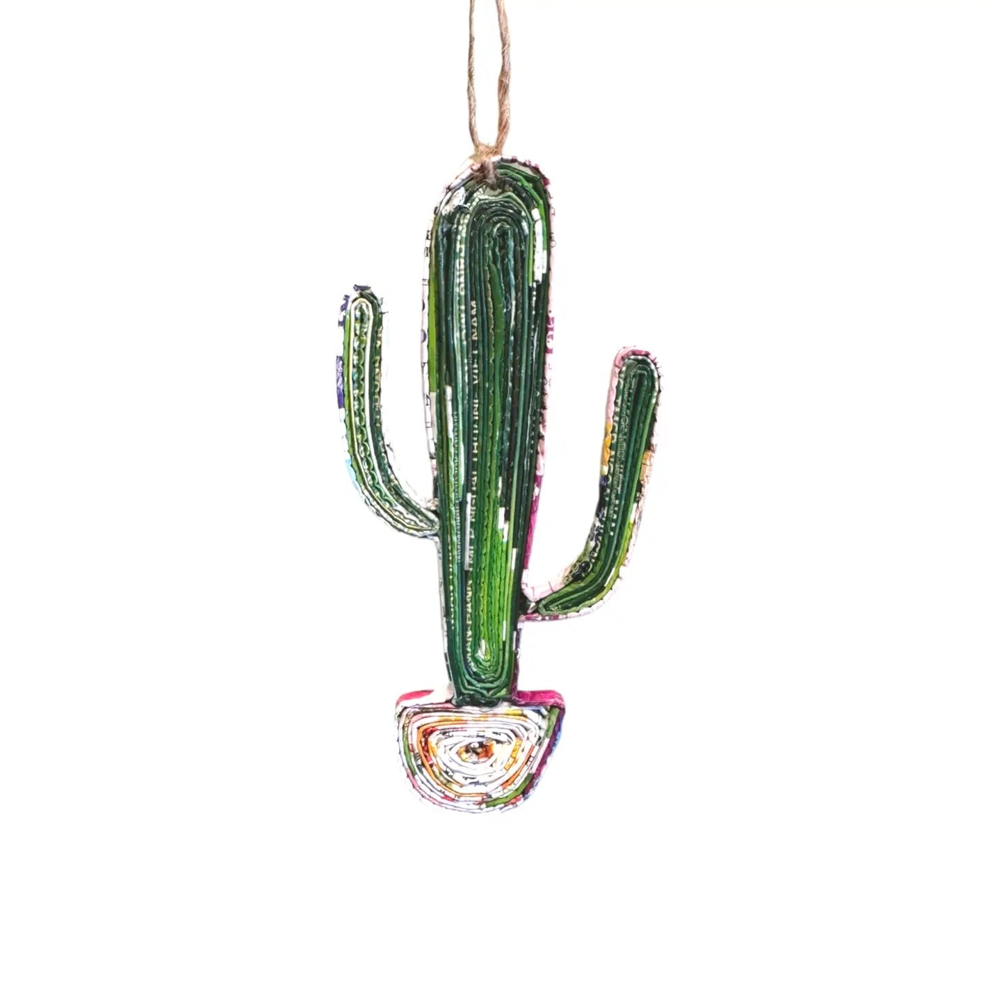 Paper Cactus Ornament