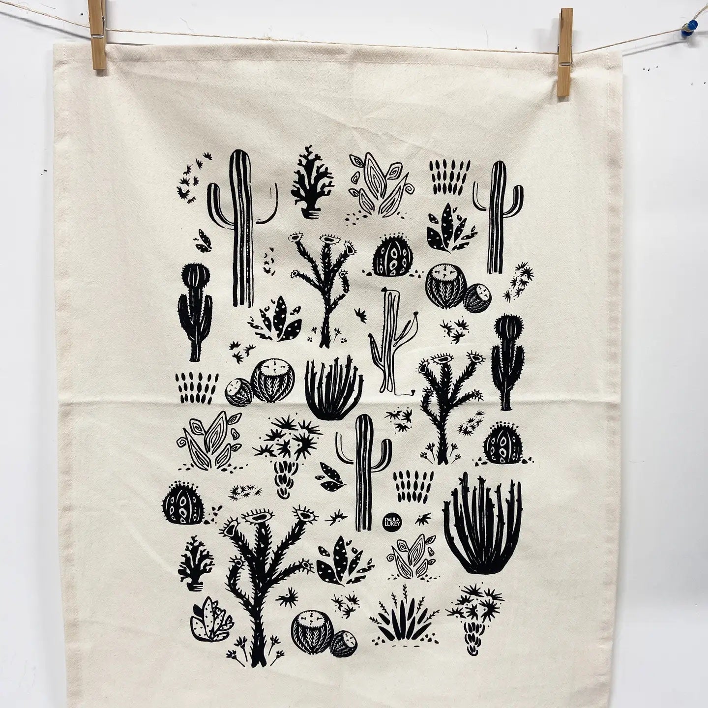 Desert Cactus Organic Tea Towel