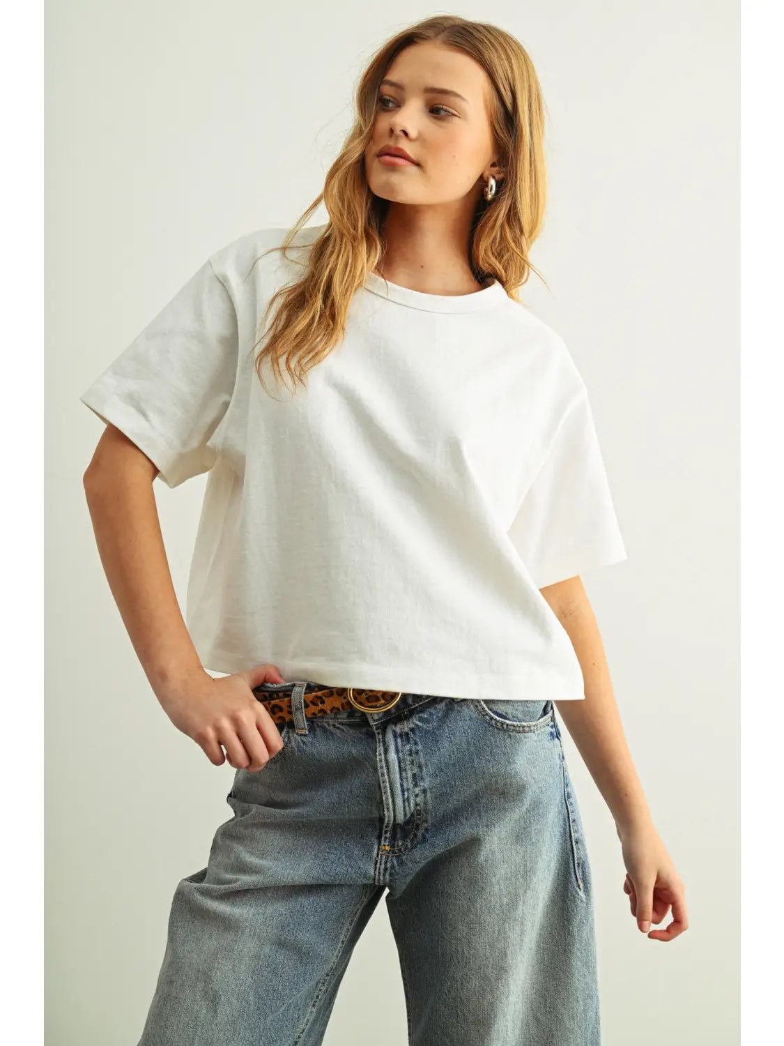 Short Sleeve Knitted Linen Top