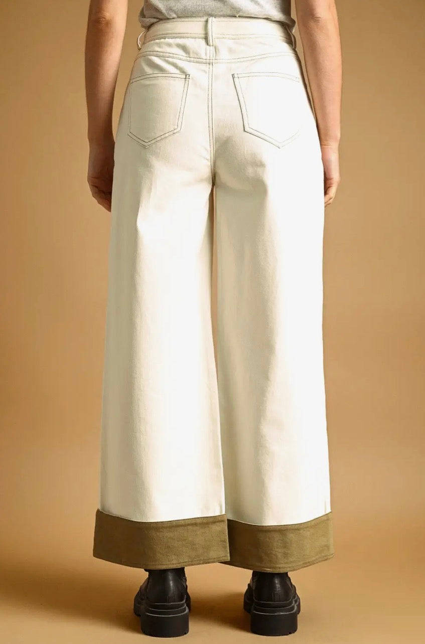 Contrast Cuff Pant