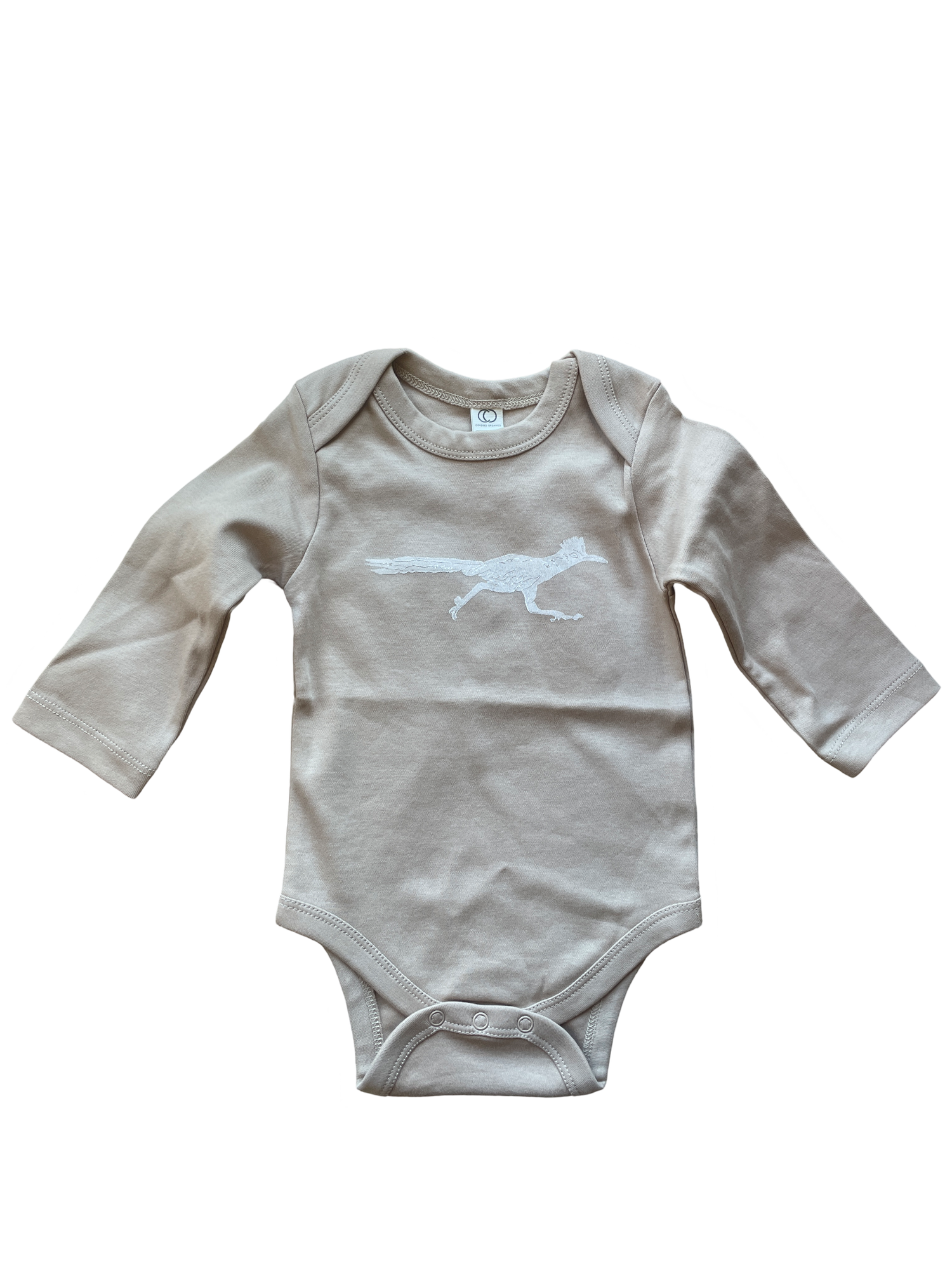 Long Sleeve Roadrunner Onesie: Clay