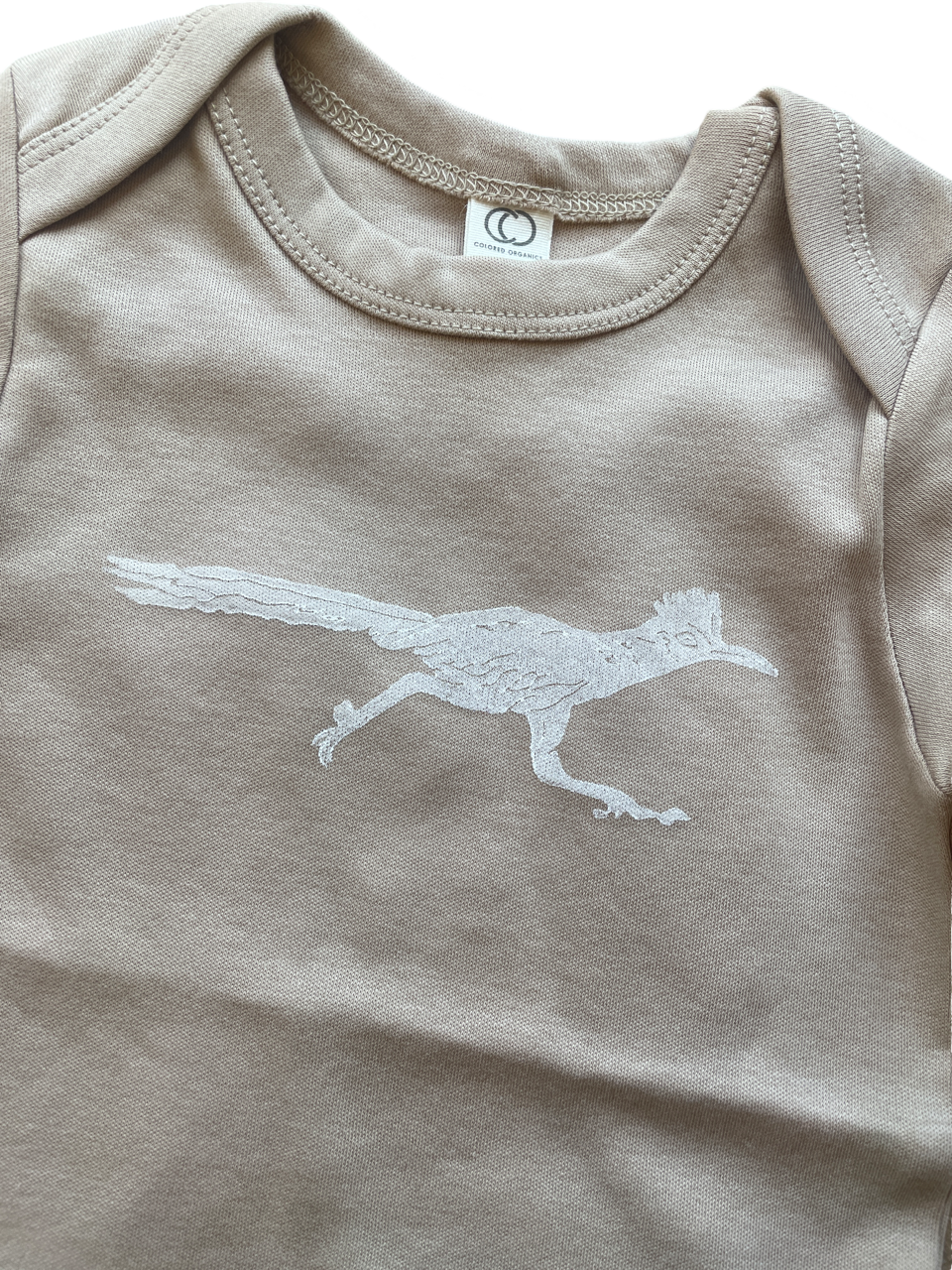 Long Sleeve Roadrunner Onesie: Clay