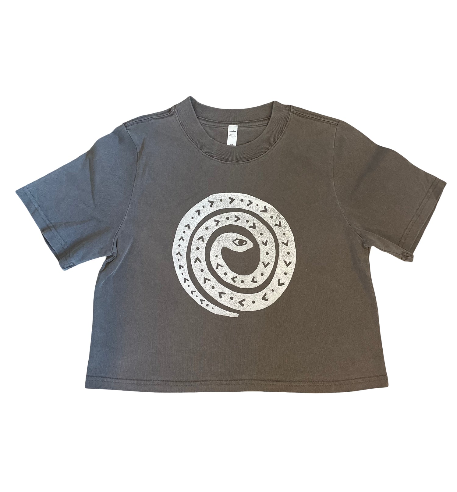 Snake Coil Heavy Faded Crop Tee