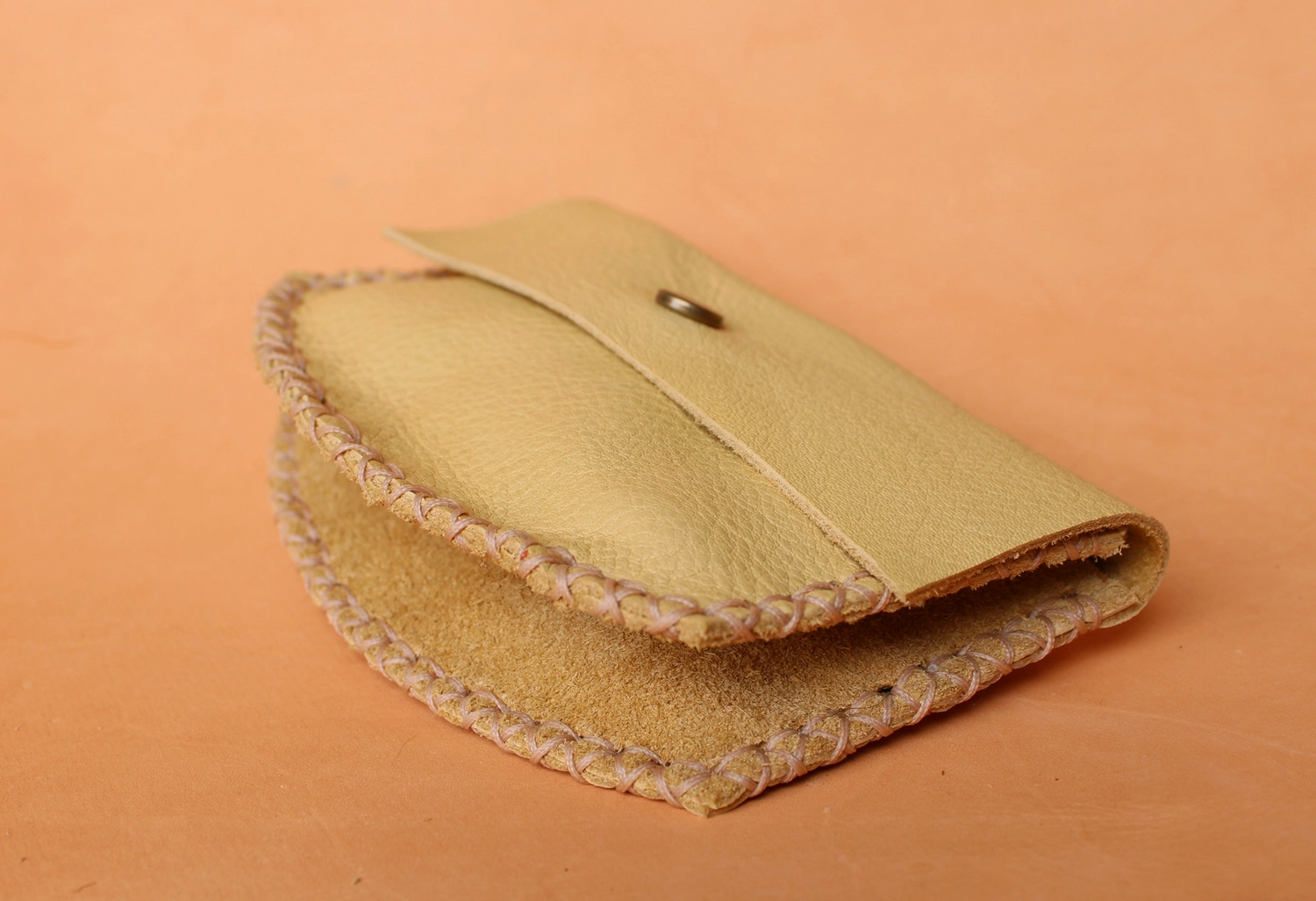Round Suede Wallet