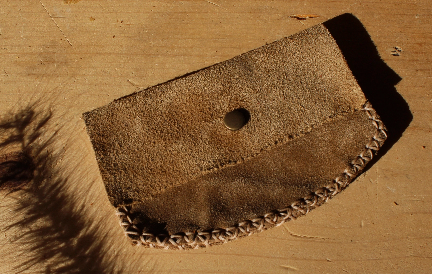 Round Suede Wallet