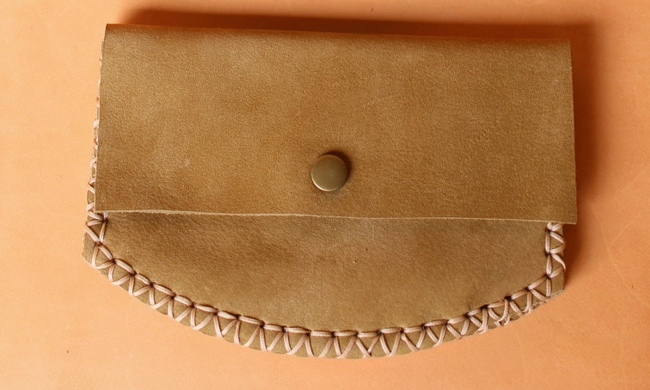 Round Suede Wallet