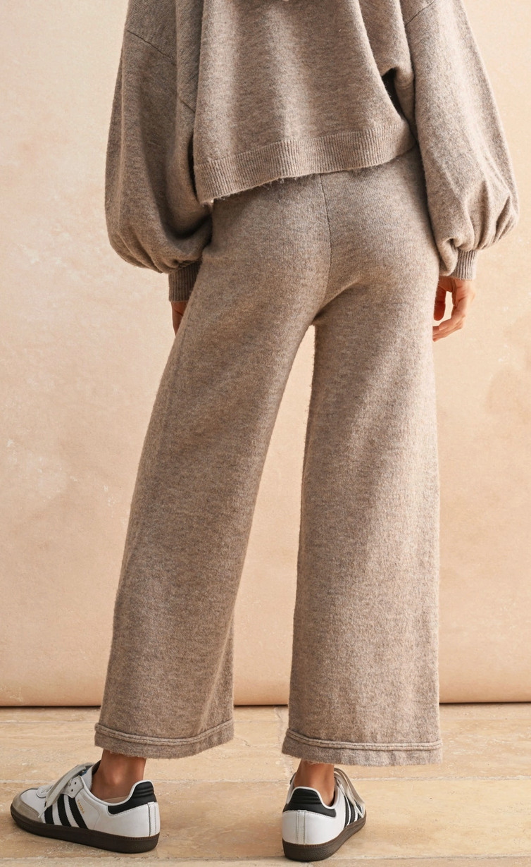 Ribbed Waist Sweater Pants