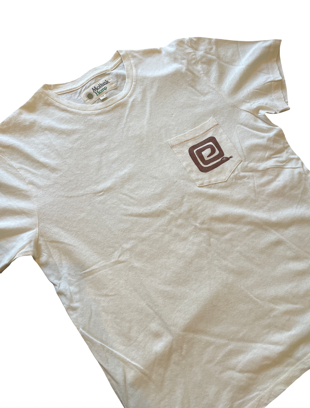 Mens Hemp Snake Coil Pocket Tee