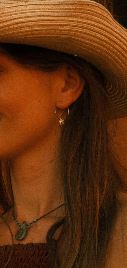 Coyote Crafted Rattlesnake Vertebrae Hoops
