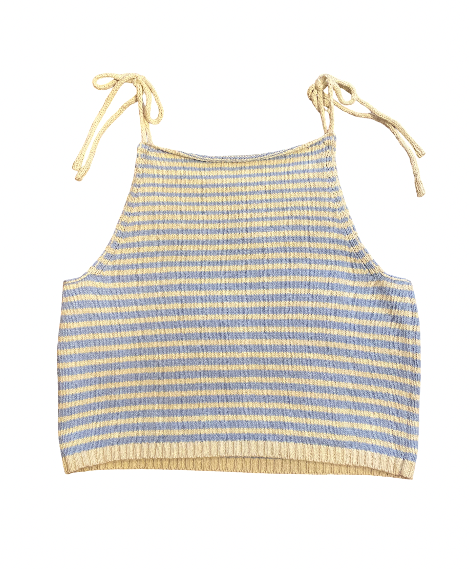 Stripe Pattern Knitted Top