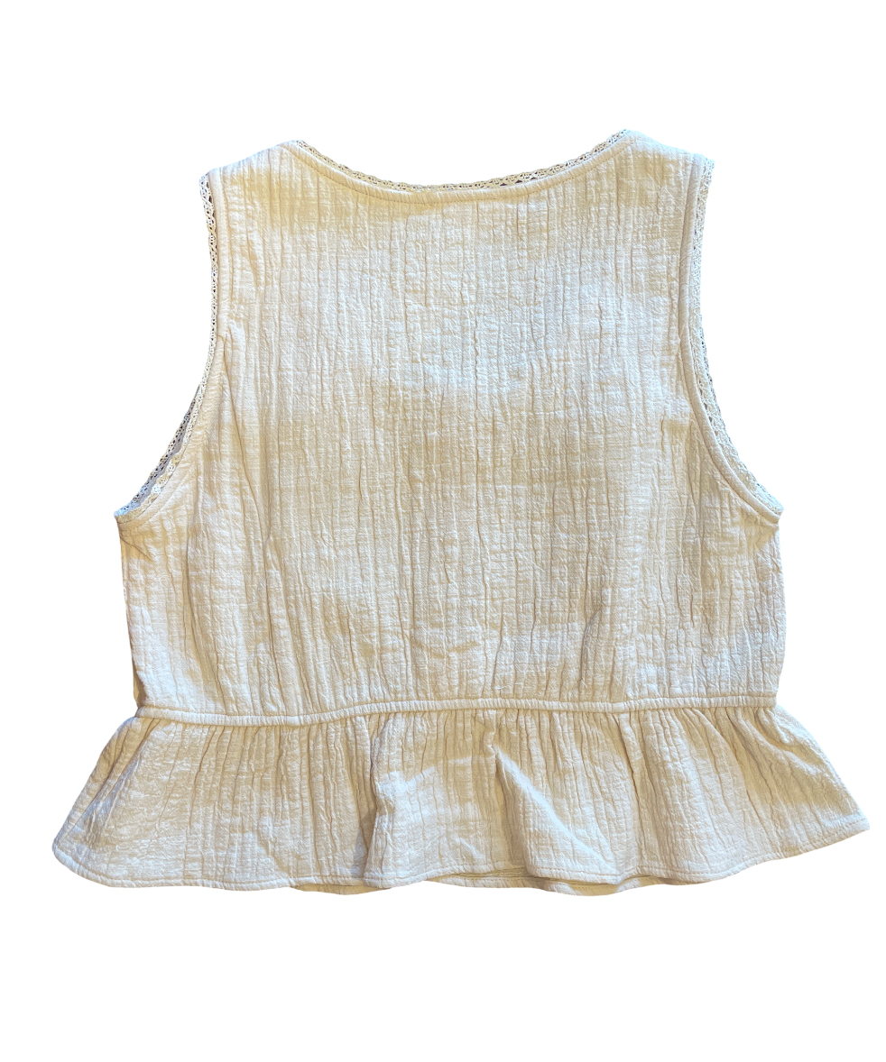 Peplum Cotton Tank Top
