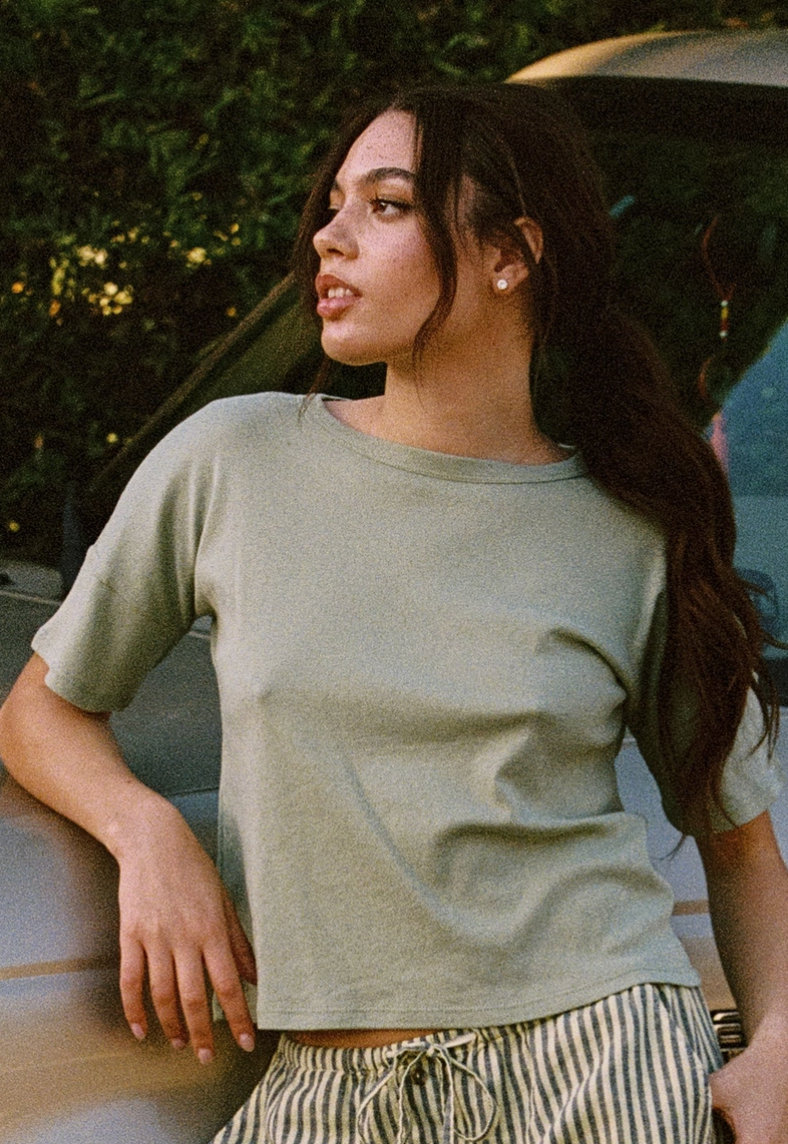 Petite Pointelle Tee