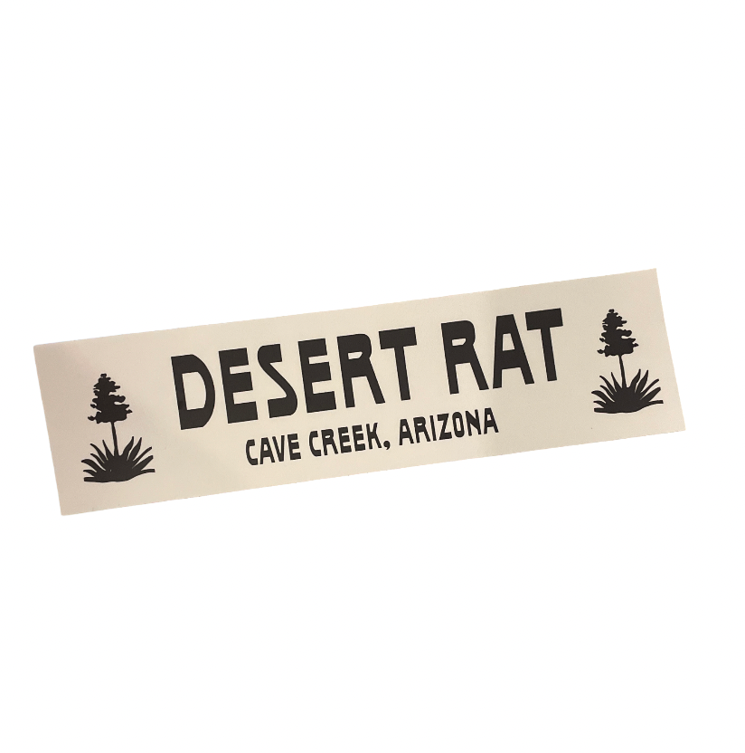 Desert Rat Mini Bumper Sticker