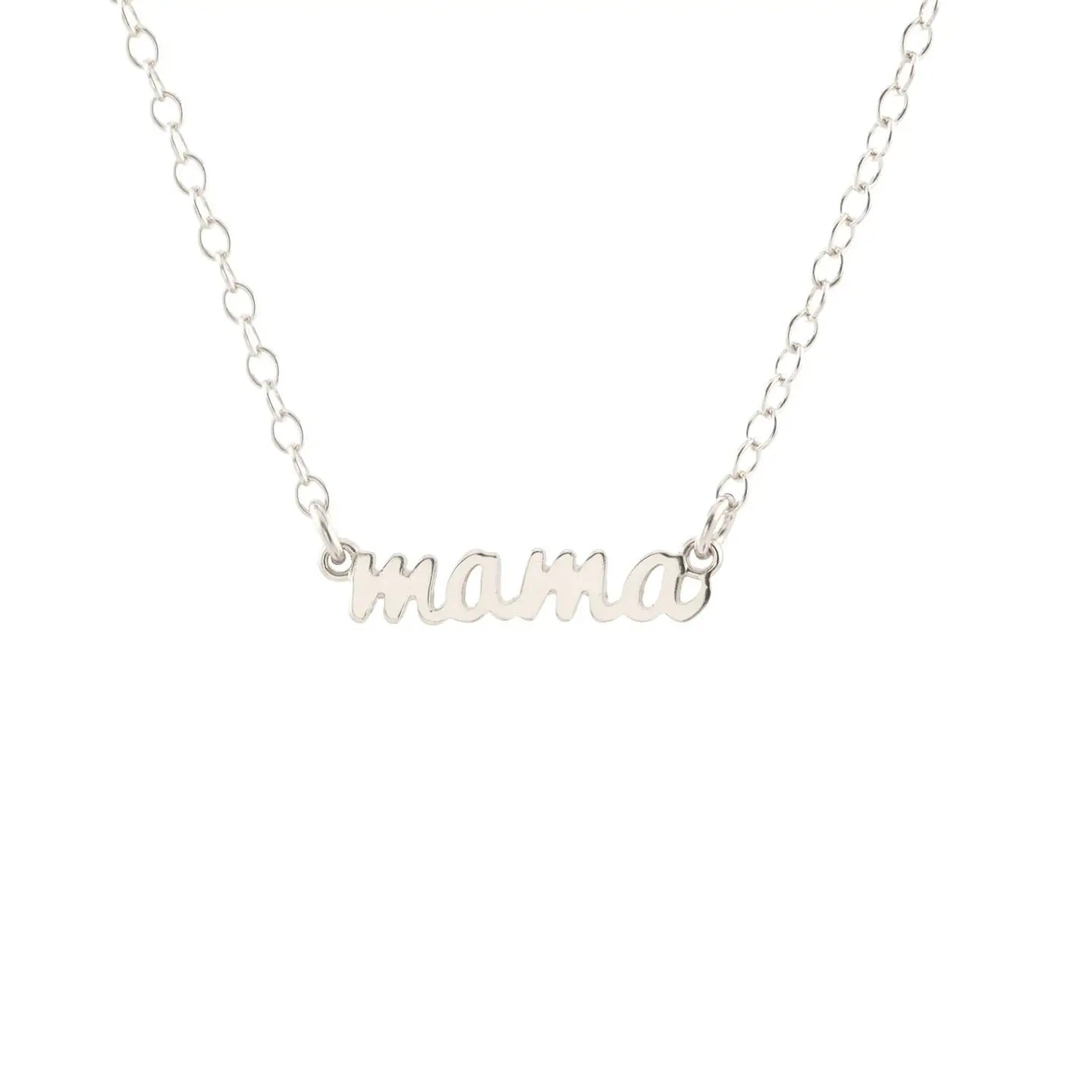 Silver Mama Charm Necklace