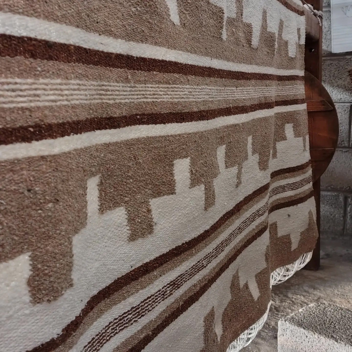 Veil of the Mesa (Sandstone) Handwoven Blanket