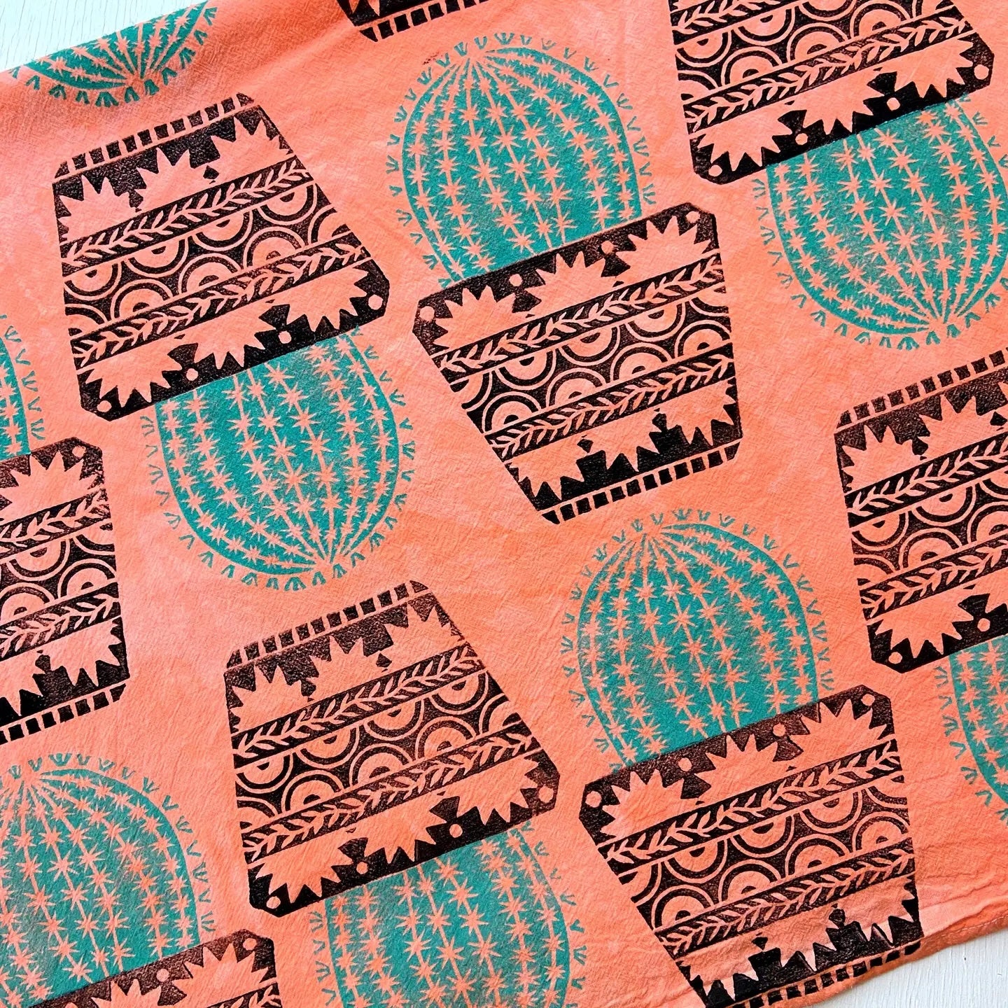 Barrel Cactus Tea Towel