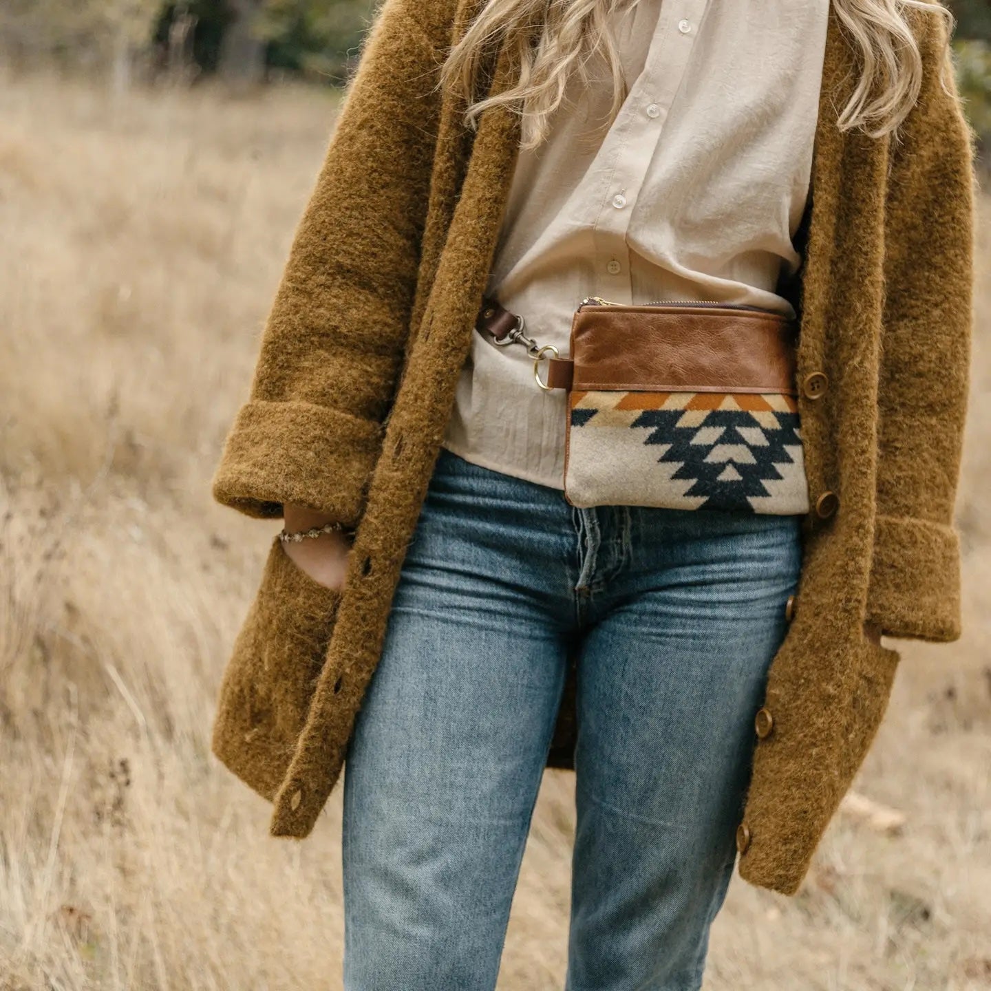 Handmade Leather Belt Bag