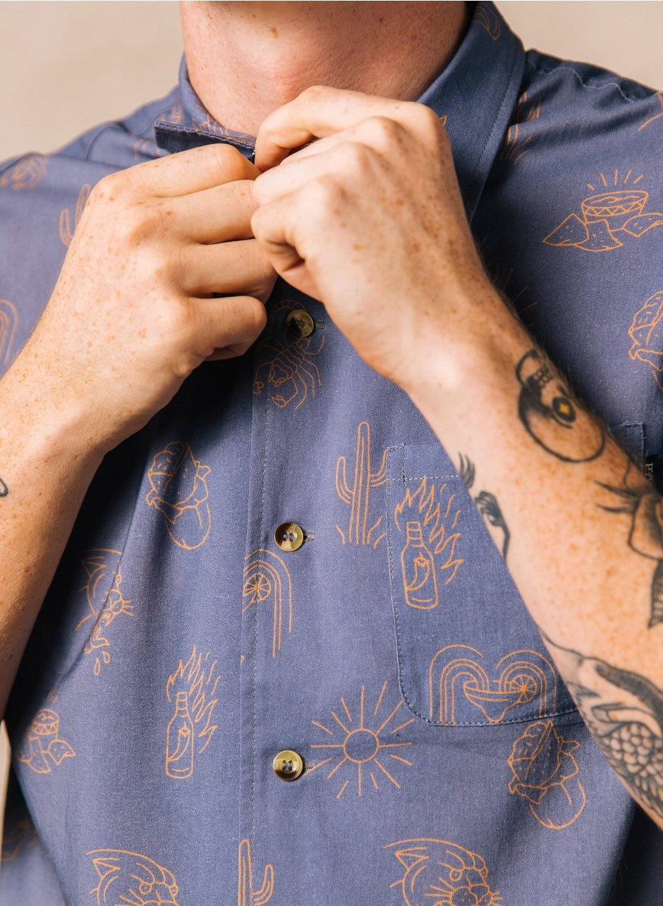 Adios Burritos Button Down Shirt