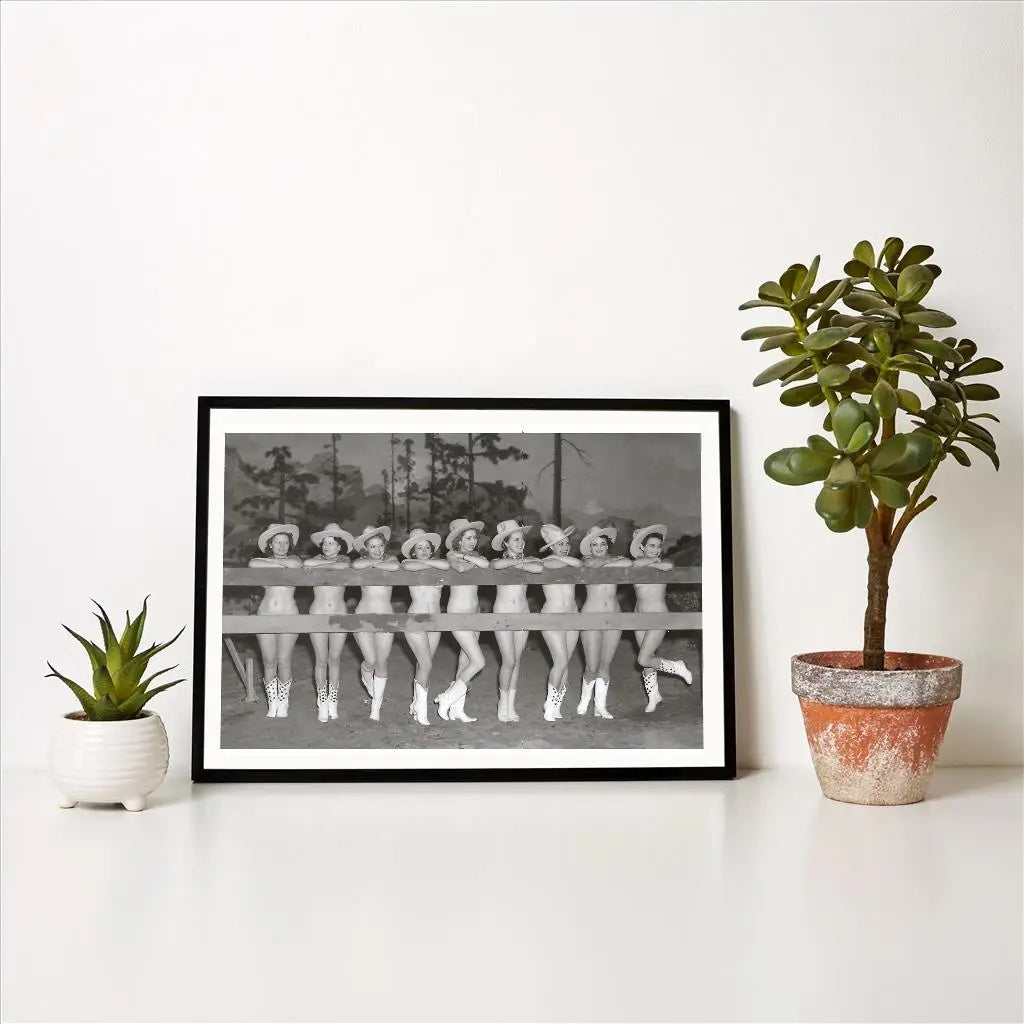 Vintage Cowgirl Print