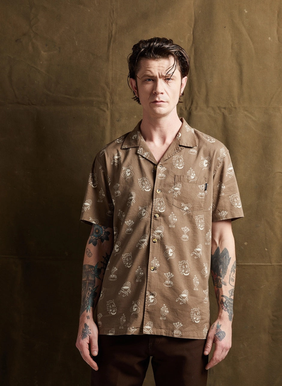 Desert Donuts Button Down Shirt