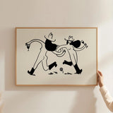 Frolicking Cowgirls Print