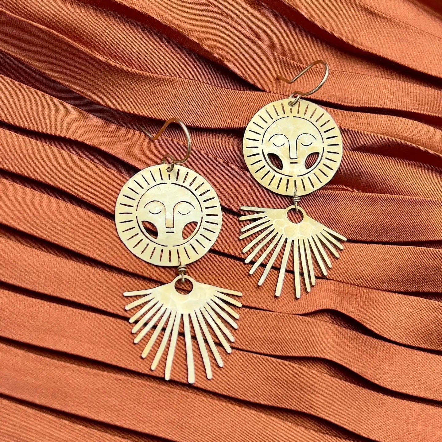 Gold Helios Earring