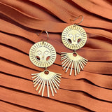 Gold Helios Earring