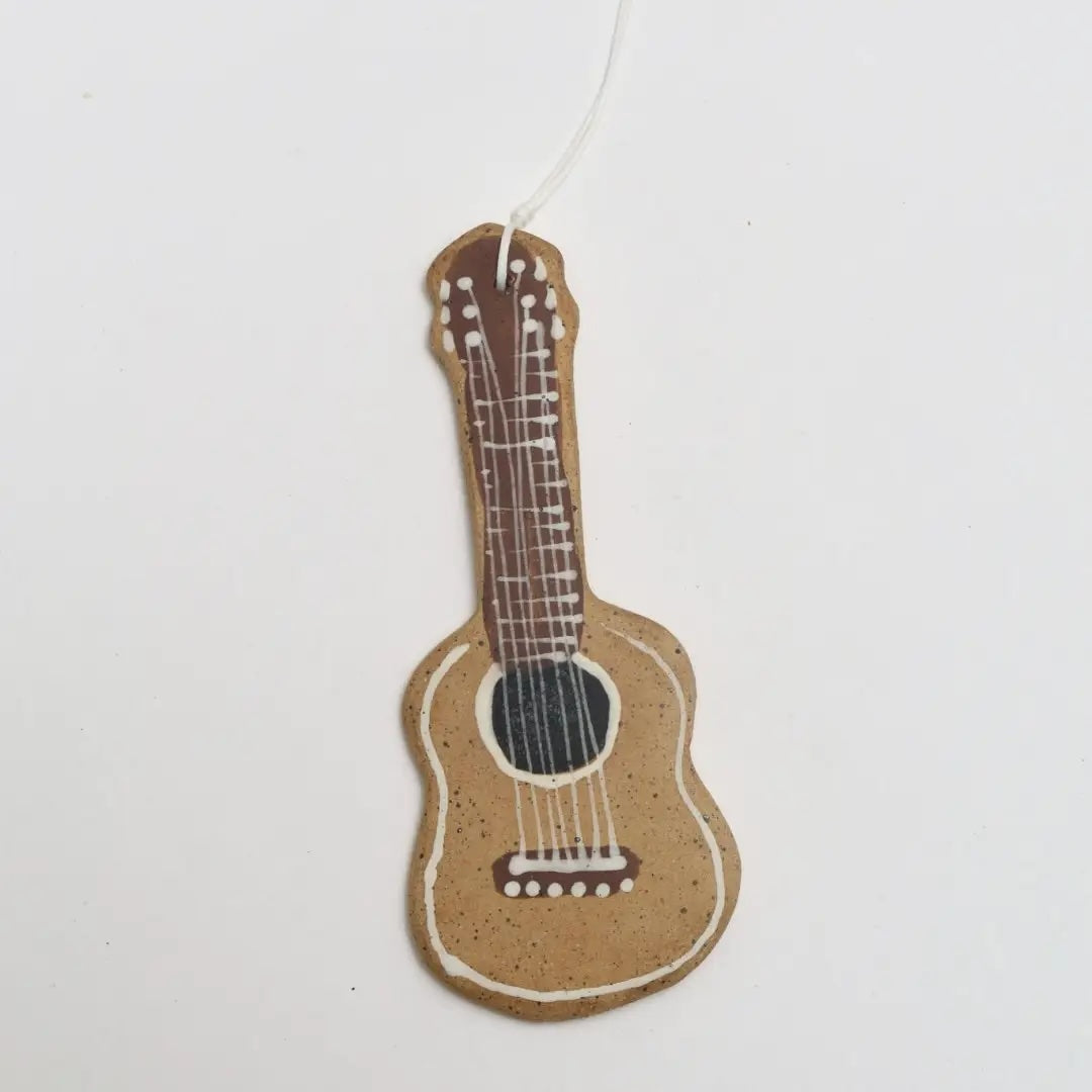 Ceramic Guitar Ornament