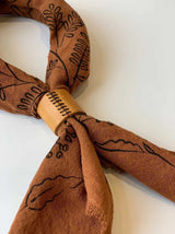 Leather Bolo Bandana Cuff