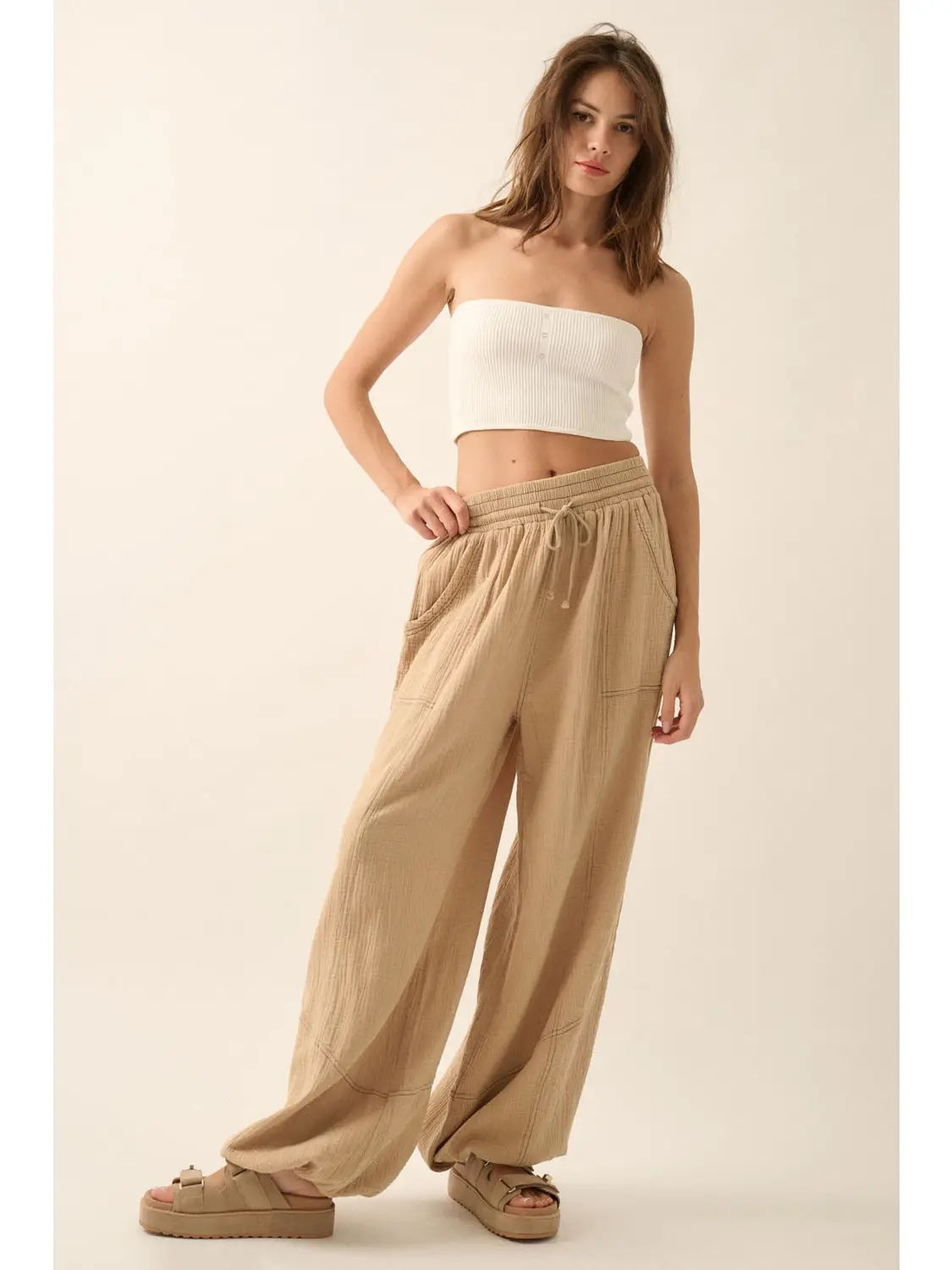Mineral Wash Cotton Pants – Desert Maven
