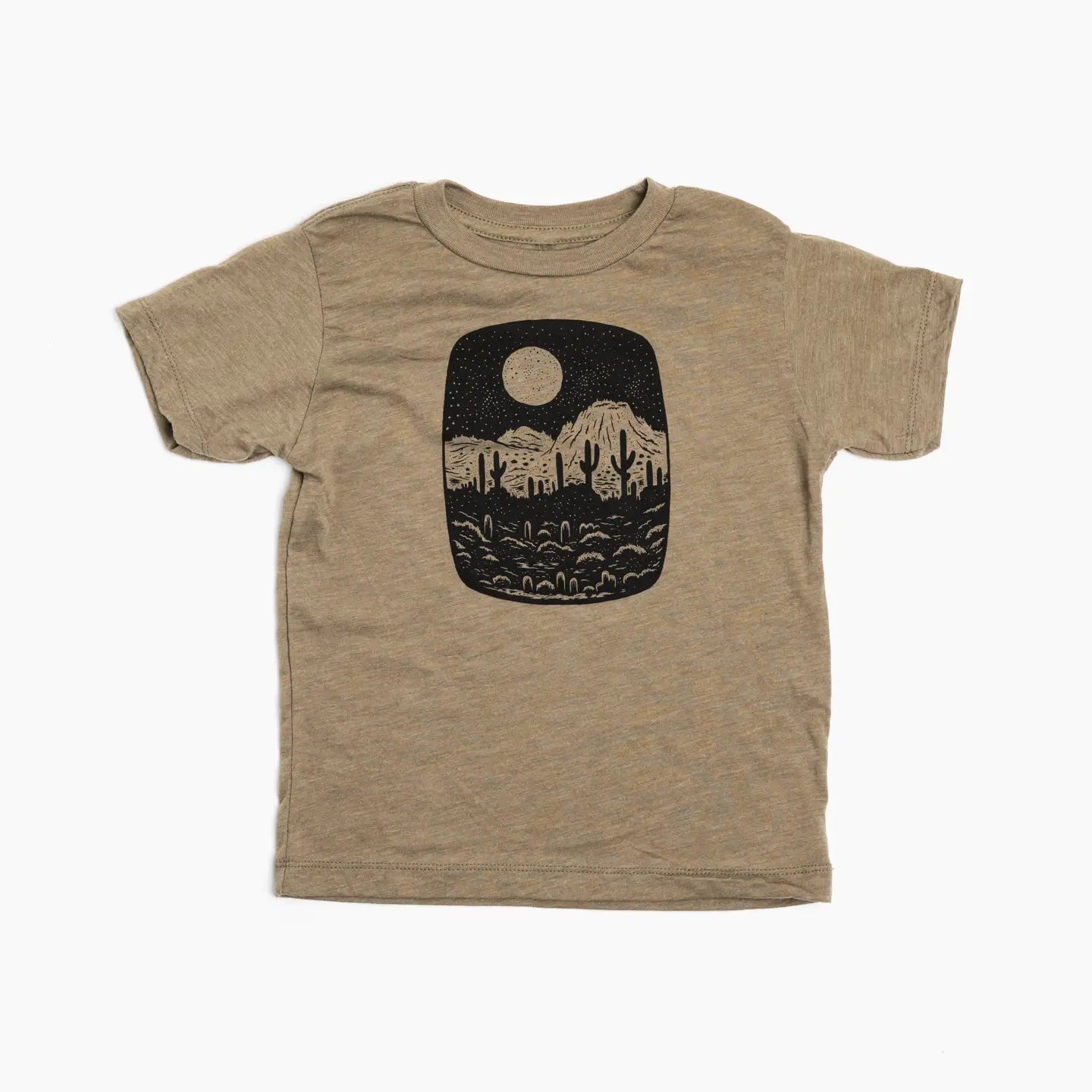 Kids Night Butte Tee: Olive