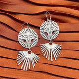 Silver Helios Earrings