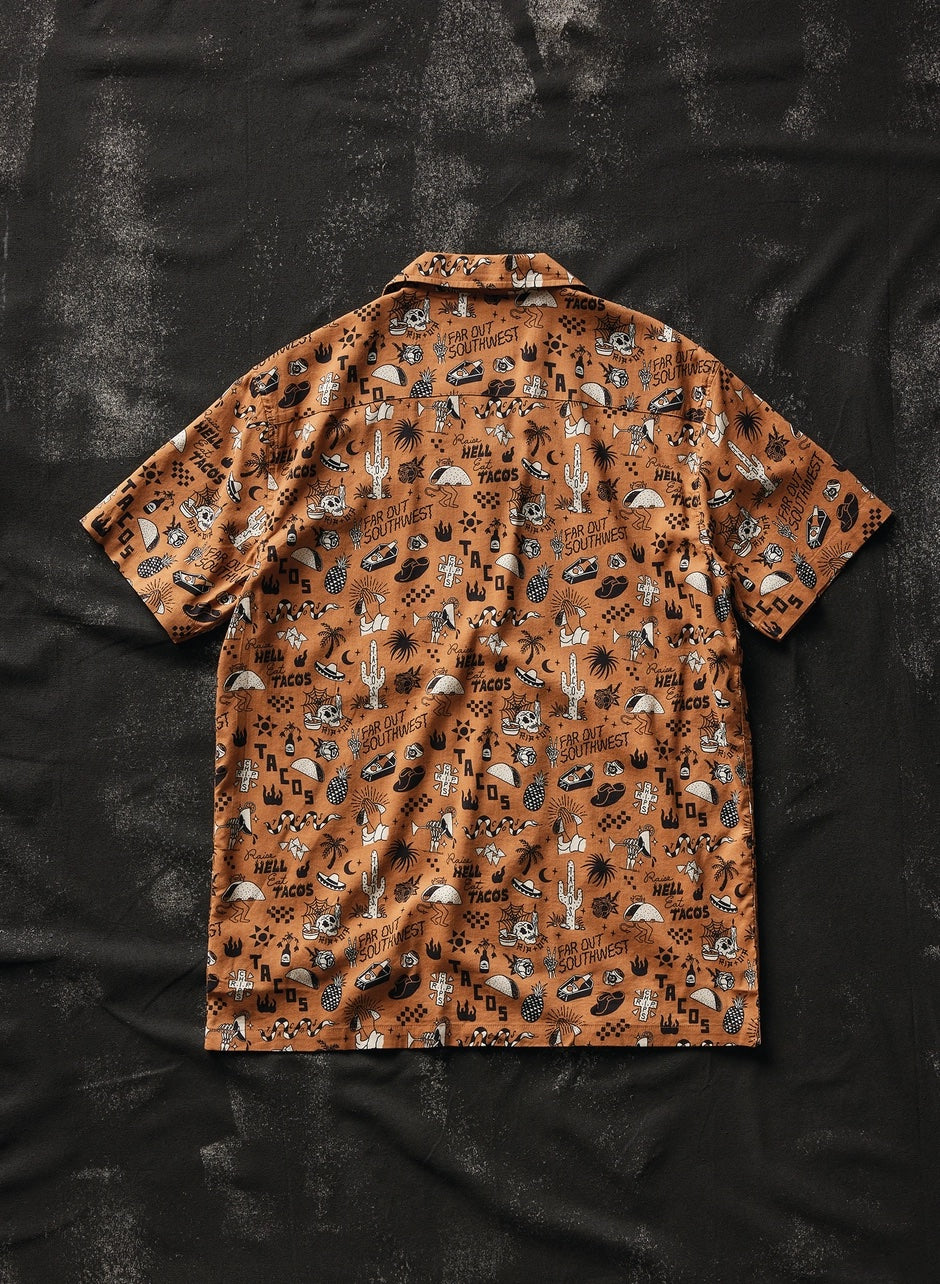 Raise Hell Eat Tacos Button Down Shirt