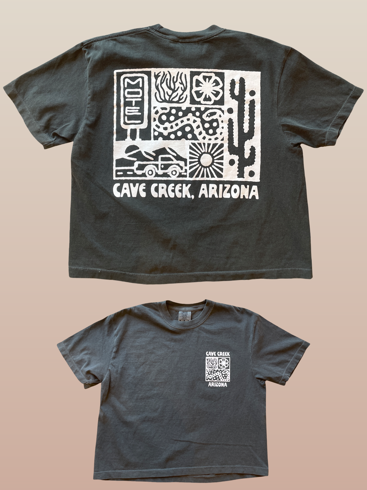 Cave Creek Desert Trip Crop Tee