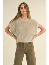 Dolman Sleeve Knitted Top