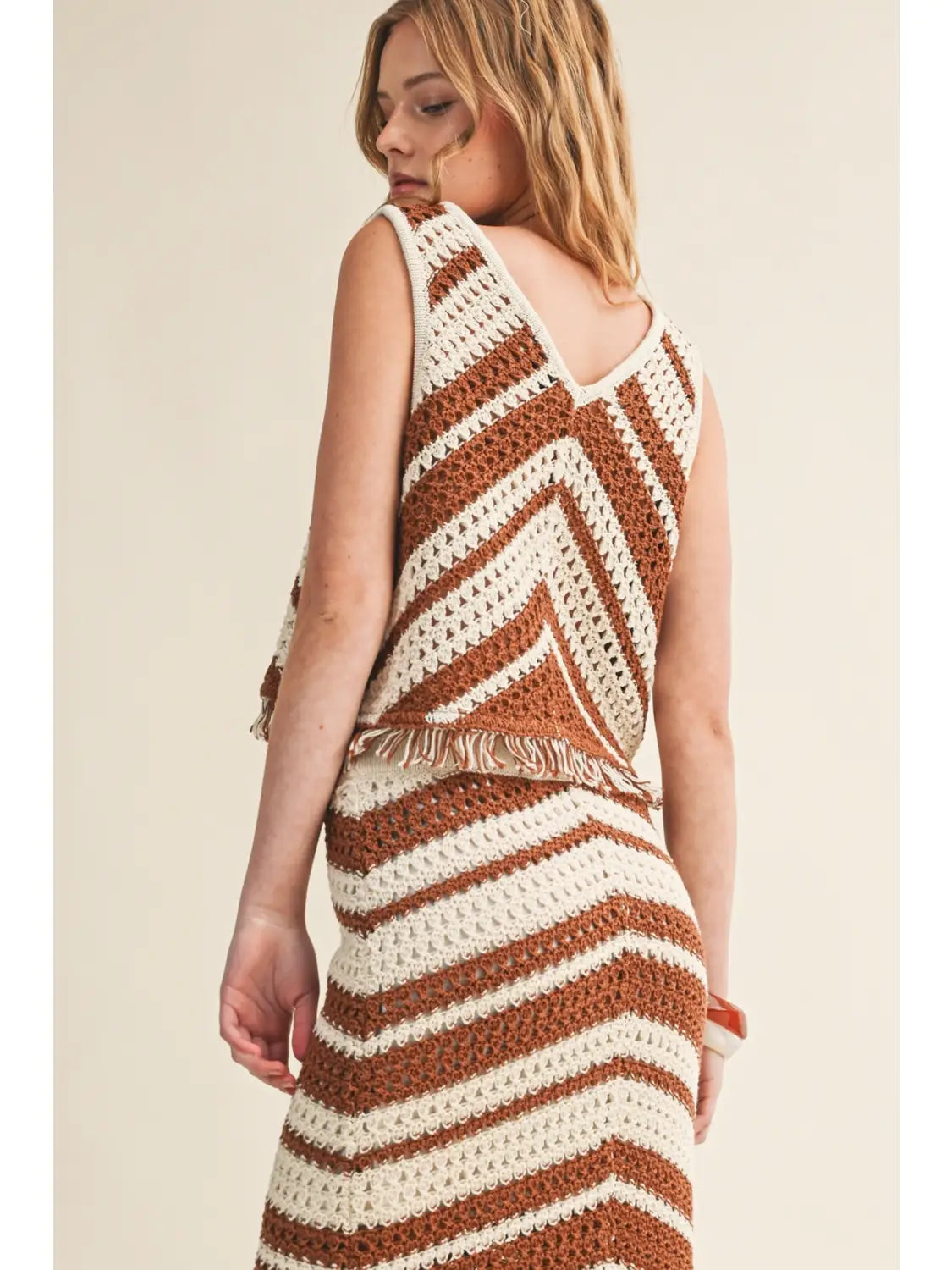 Knit Top With Fringe