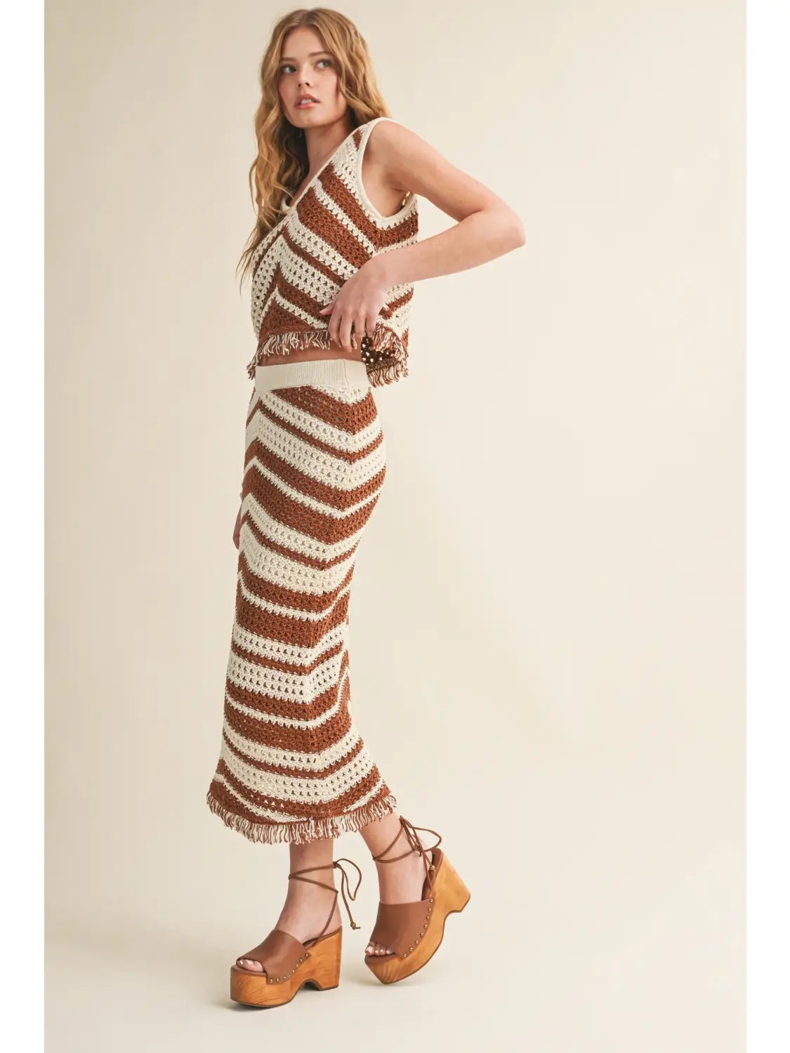 Knit Top With Fringe