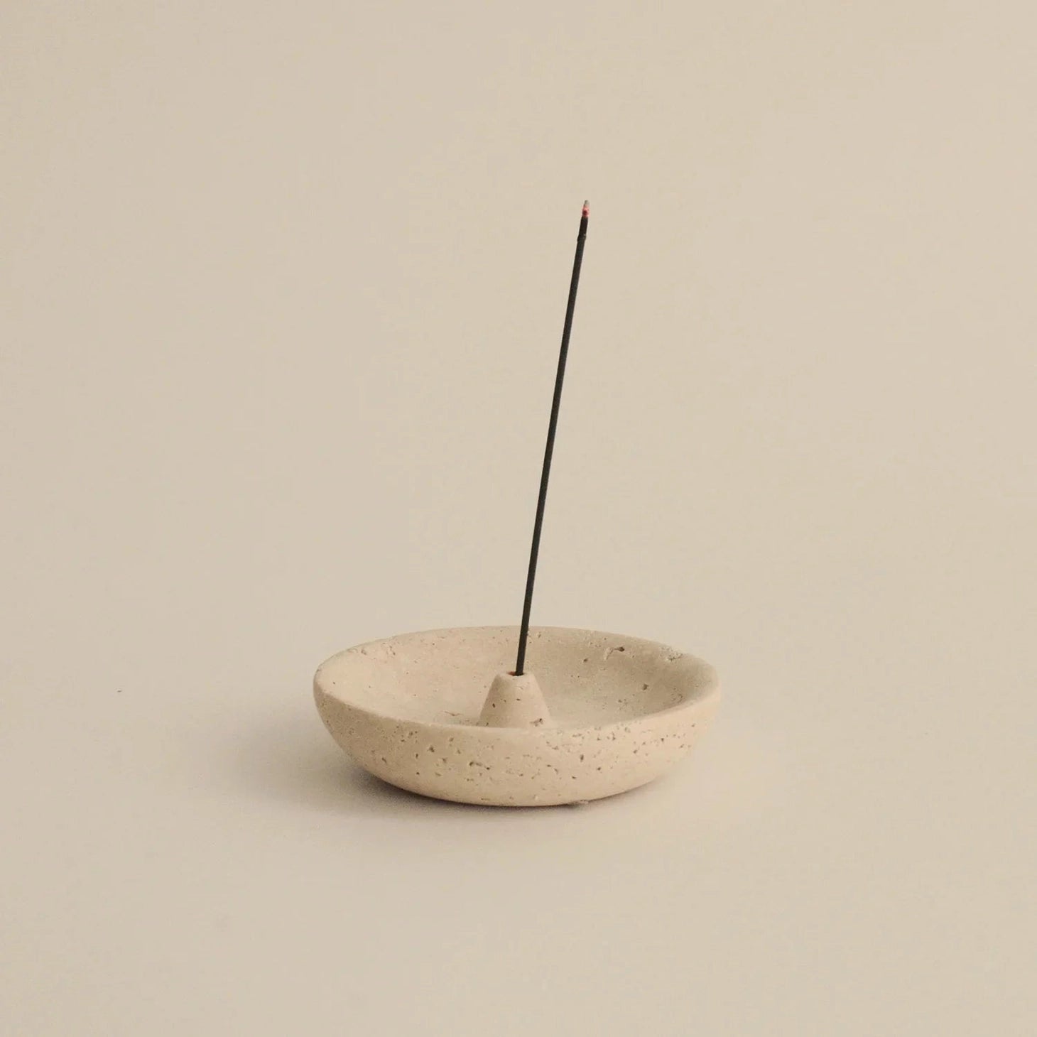Travertine Incense Plate