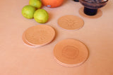 Leather Sun Coasters