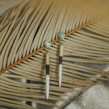 Turquoise Quill Studs