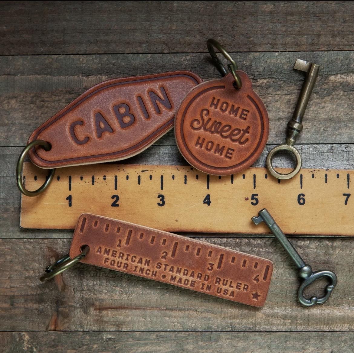 Casa Motel Leather Keychain