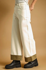Contrast Cuff Pant