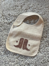 Snake n Boots Baby Bib