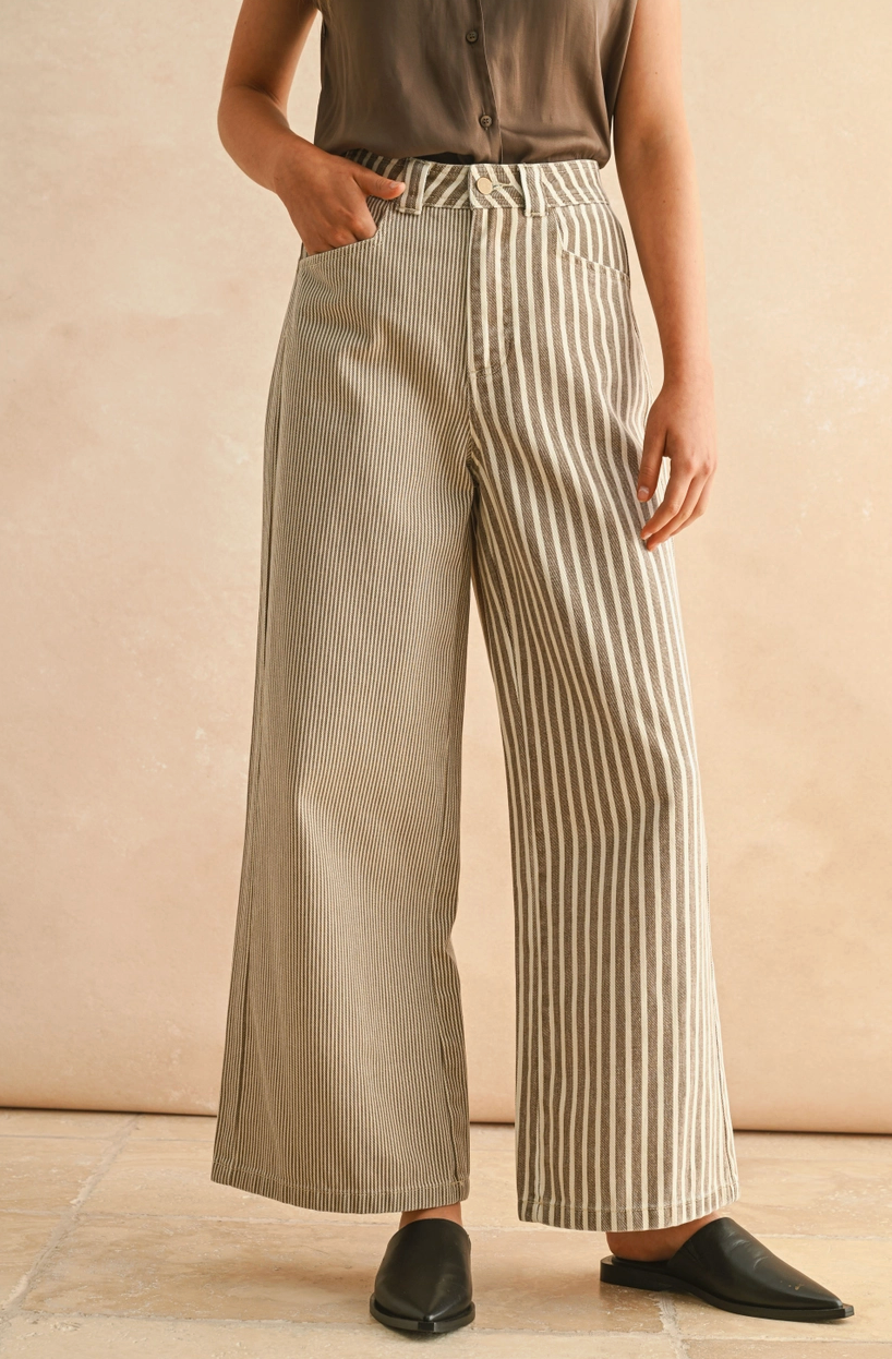 Mixed Stripe Pant