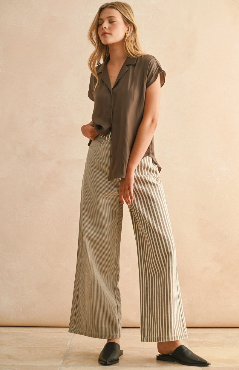 Mixed Stripe Pant