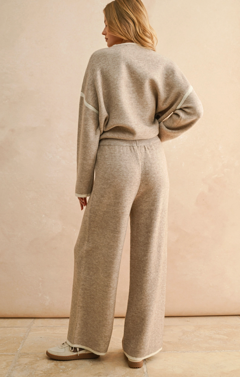 Wide Leg Sweater Pant