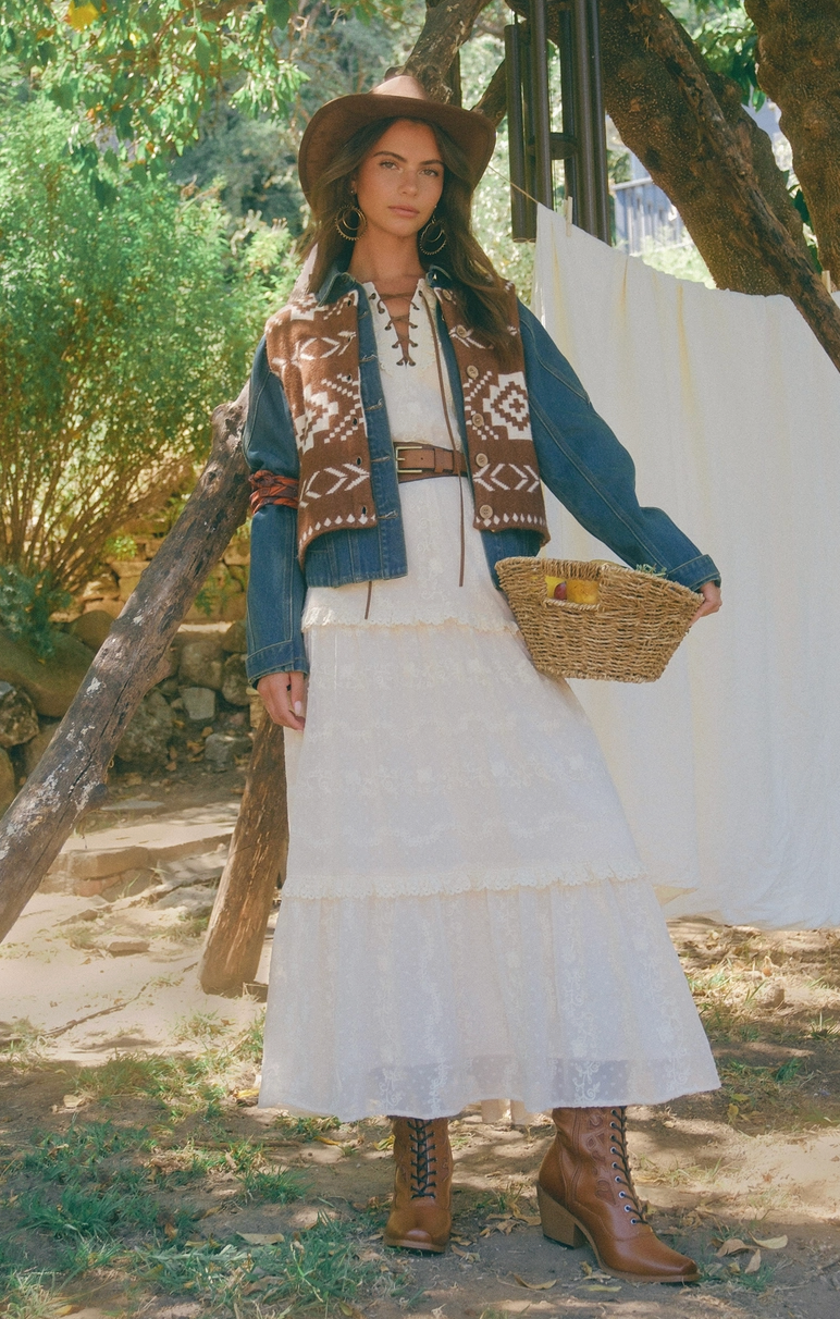 Southwestern Button Up Vest